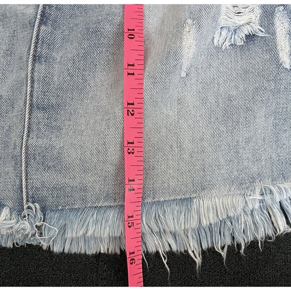 NWT's Hayden Girls 14 Paper Bag Distressed Jean Skirt - Picture 6 of 8